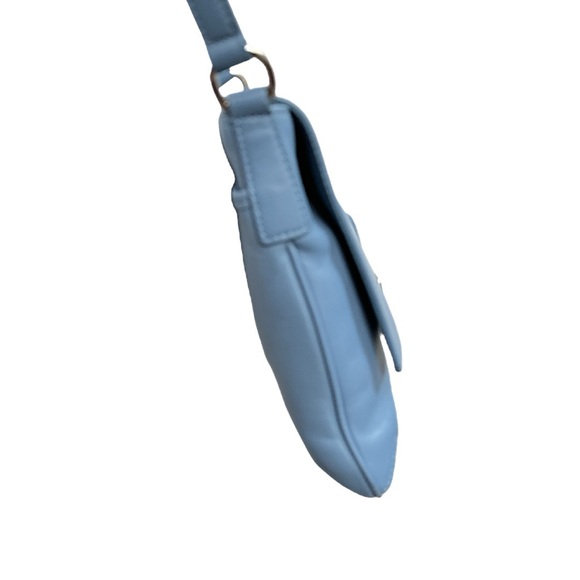 Coach Vintage Legacy Slim Flap Crossbody Vintage Glacier Blue Leather - Picture 5 of 11